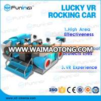 Arcade Dynamic Lucky VR Rocking Car amusement park games machines 9d virtual reality cinema