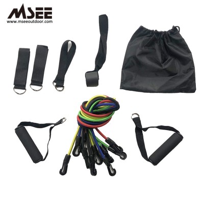 Bulk resistance bands tube set, 11pcs resistance tube